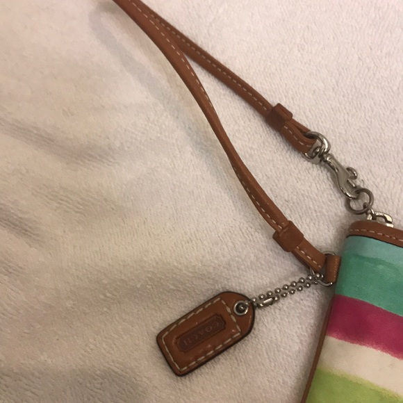 Coach striped wristlet - Picture 3 of 5